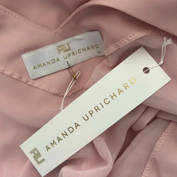 Amanda Uprichard Soft Pink Chiffon Blouse - Picture 6 of 8